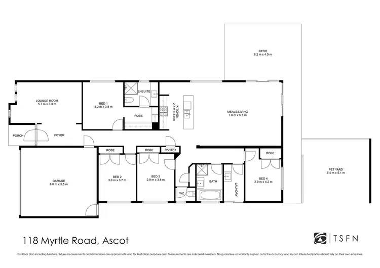 Floorplan of Homely house listing, 118 Myrtle Road, Ascot VIC 3551