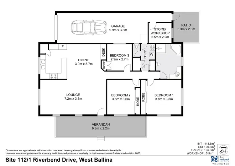Floorplan of Homely house listing, 112/1 Riverbend Drive, West Ballina NSW 2478