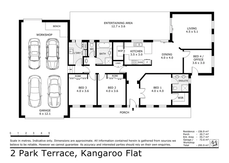 Floorplan of Homely house listing, 2 Park Terrace, Kangaroo Flat VIC 3555
