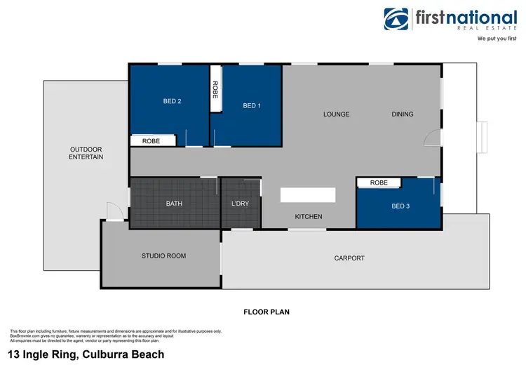 Floorplan of Homely house listing, 13 Ingle Ring, Culburra Beach NSW 2540