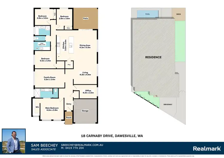Floorplan of Homely house listing, 18 Carnaby Drive, Dawesville WA 6211