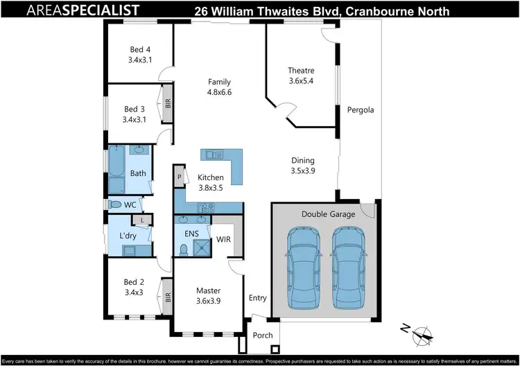 Floorplan of Homely house listing, 26 William Thwaites Boulevard, Cranbourne North VIC 3977