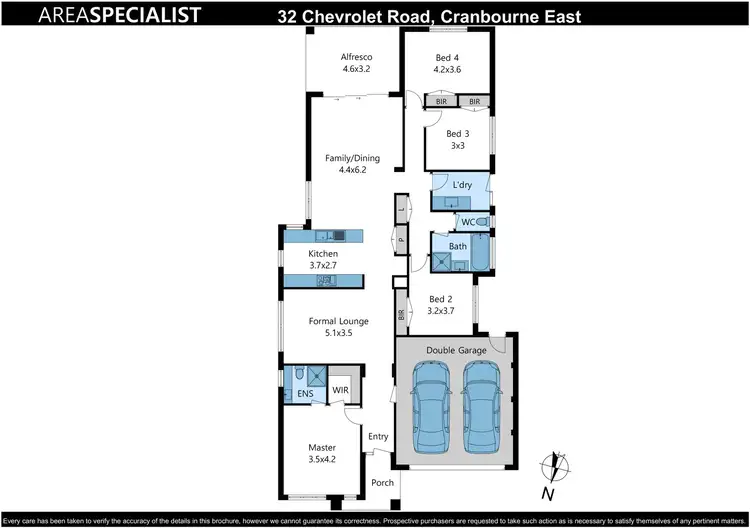 Floorplan of Homely house listing, 32 Chevrolet Road, Cranbourne East VIC 3977