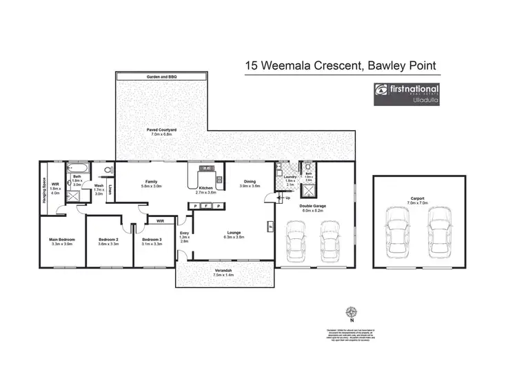 Floorplan of Homely house listing, 15 Weemala Crescent, Bawley Point NSW 2539