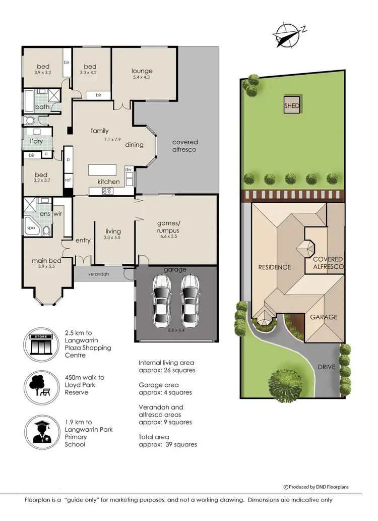 Floorplan of Homely house listing, 33 Apple Berry Avenue, Langwarrin VIC 3910