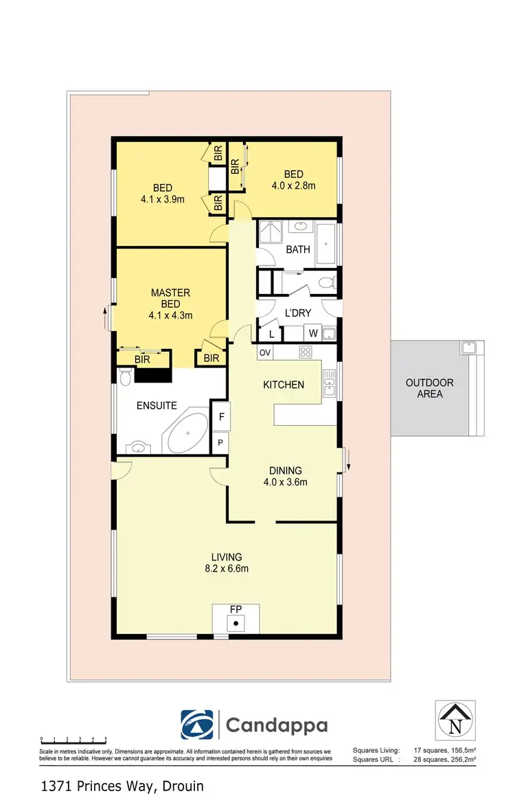 Floorplan of Homely house listing, 1371 Princes Way, Drouin VIC 3818