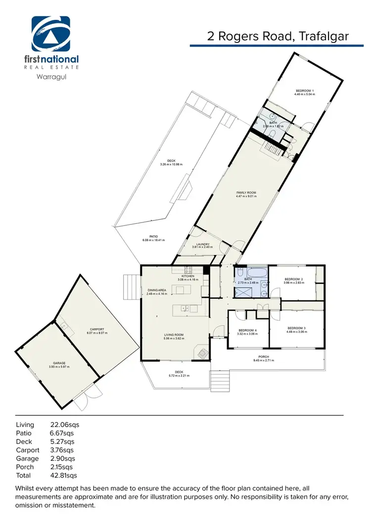Floorplan of Homely house listing, 2 Rogers Road, Trafalgar VIC 3824
