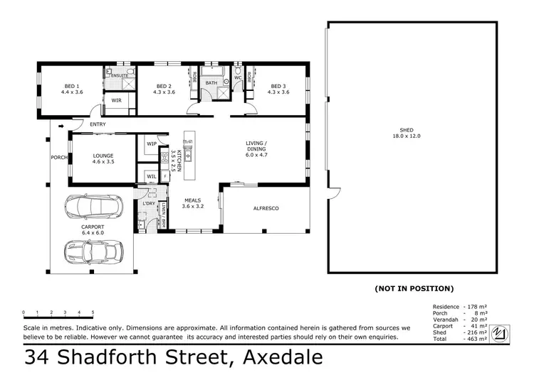 Floorplan of Homely house listing, 34 Shadforth Street, Axedale VIC 3551