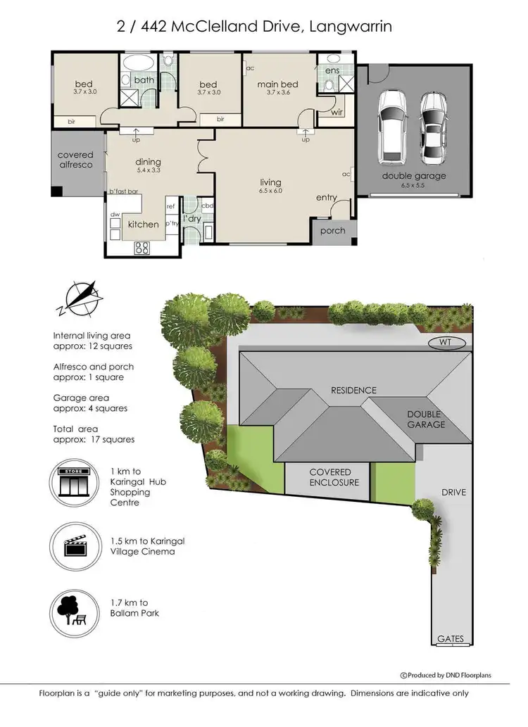 Floorplan of Homely house listing, 2/442 McClelland Drive, Langwarrin VIC 3910