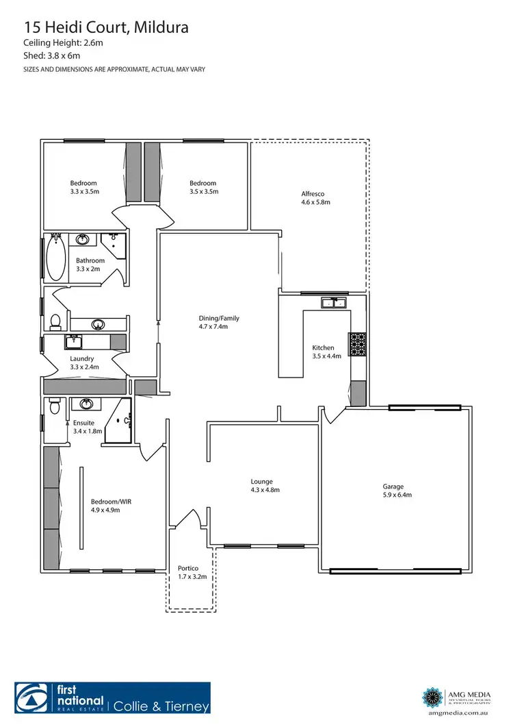 Floorplan of Homely house listing, 15 Heidi Court, Mildura VIC 3500
