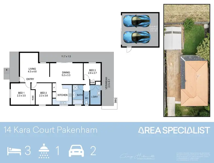Floorplan of Homely house listing, 14 Kara Court, Pakenham VIC 3810