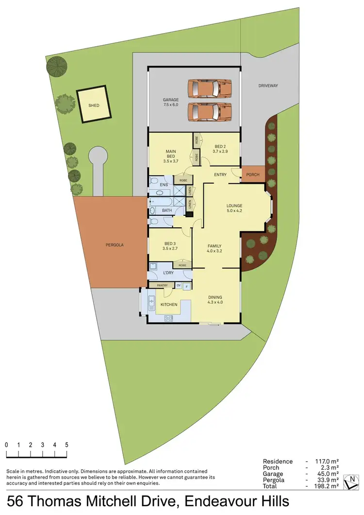 Floorplan of Homely house listing, 56 Thomas Mitchell Drive, Endeavour Hills VIC 3802