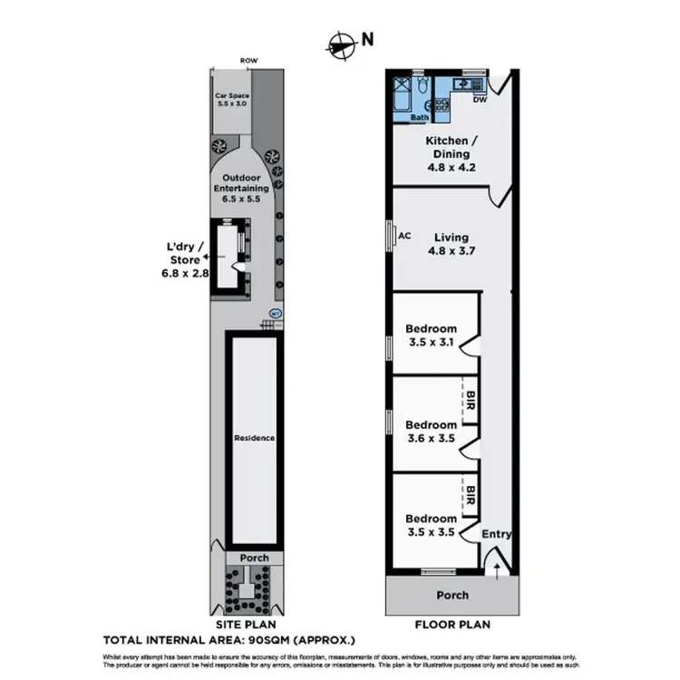 Floorplan of Homely house listing, 13 Lewis Street, Flemington VIC 3031