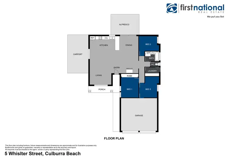 Floorplan of Homely house listing, 5 Whistler Street, Culburra Beach NSW 2540