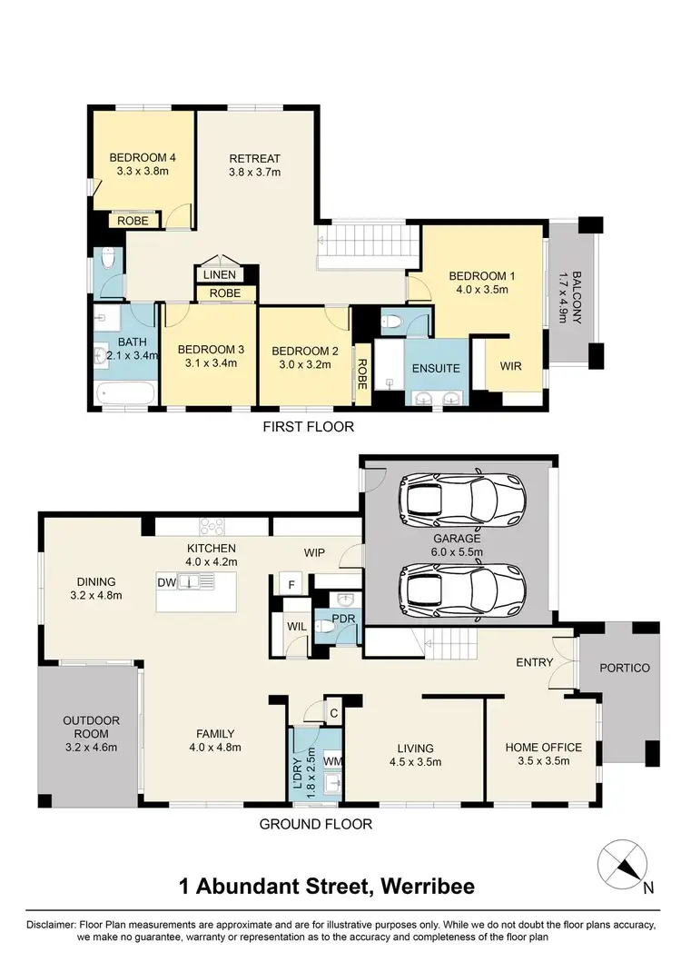 Floorplan of Homely house listing, 1 Abundant Street, Werribee VIC 3030
