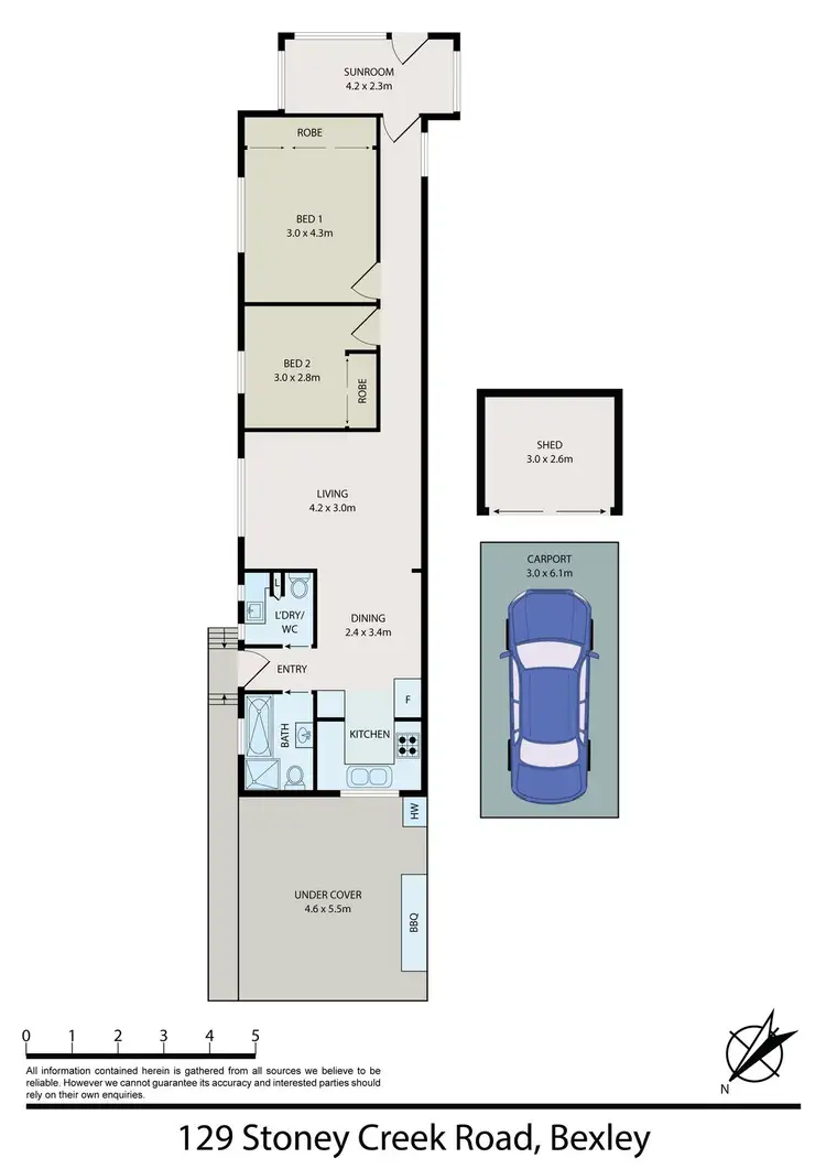 Floorplan of Homely house listing, 129 Stoney Creek Road, Bexley NSW 2207