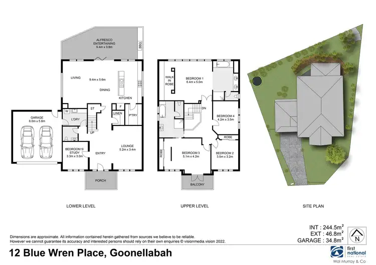 Floorplan of Homely house listing, 12 Blue Wren Place, Goonellabah NSW 2480
