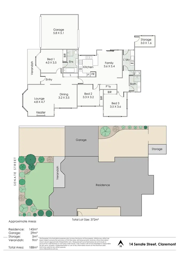 Floorplan of Homely house listing, 14 Senate Street, Claremont WA 6010