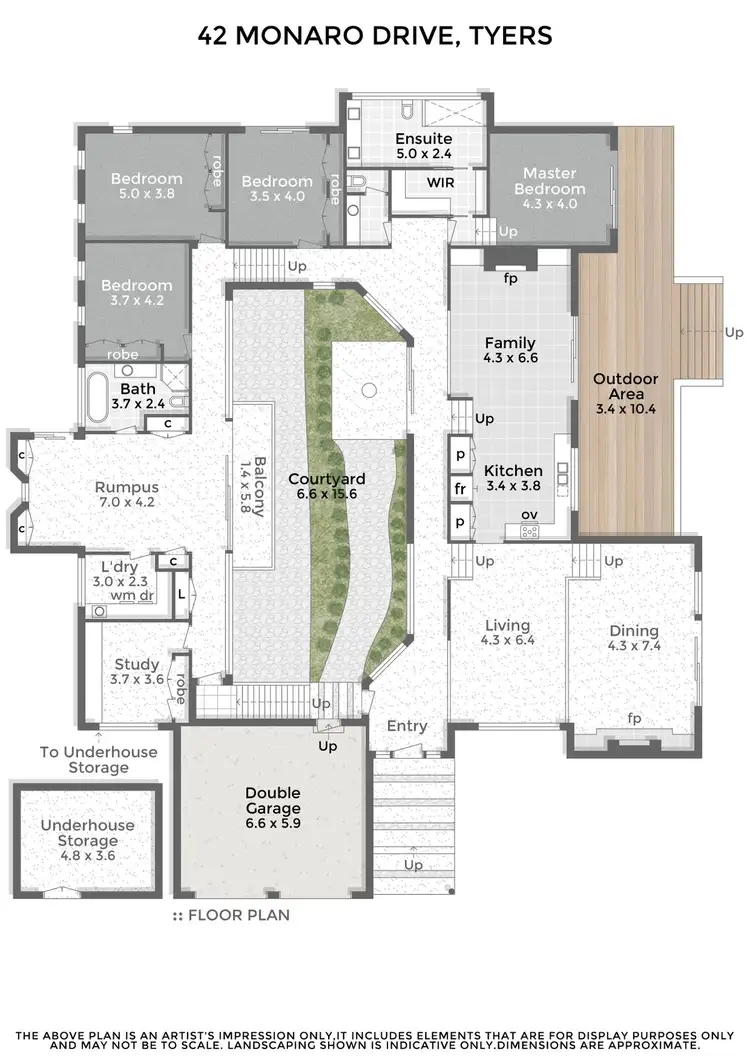 Floorplan of Homely house listing, 42 Monaro Drive, Tyers VIC 3844