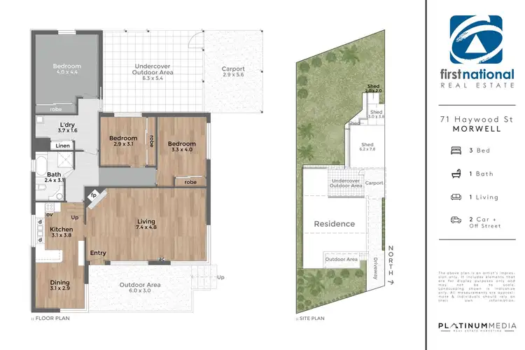 Floorplan of Homely house listing, 71 Haywood Street, Morwell VIC 3840
