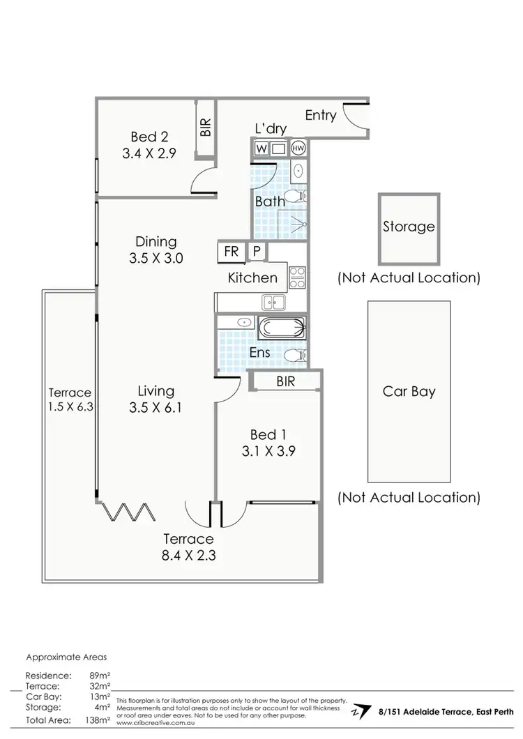 Floorplan of Homely apartment listing, 8/151 Adelaide Tce, East Perth WA 6004