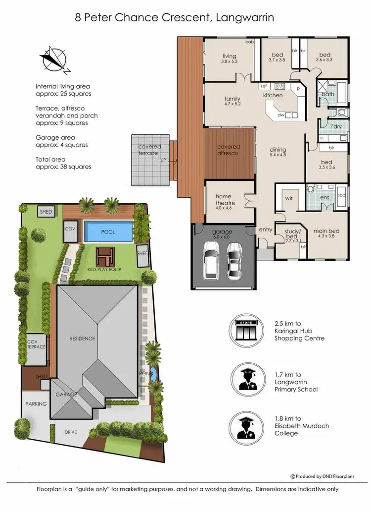 Floorplan of Homely house listing, 8 Peter Chance Crescent, Langwarrin VIC 3910