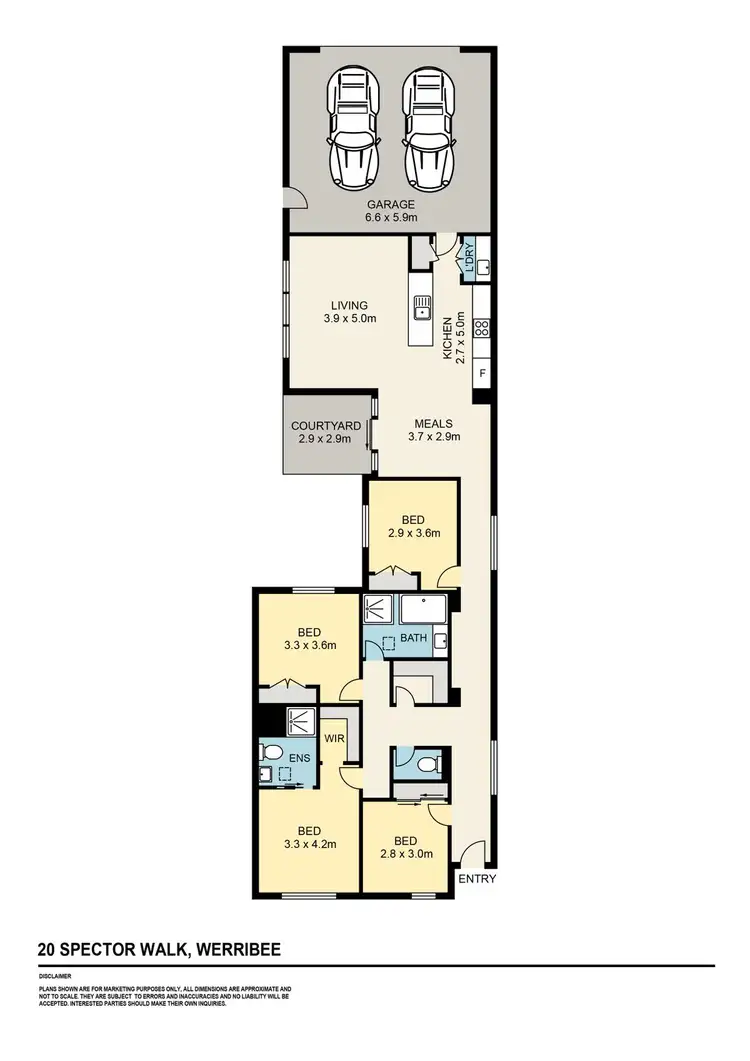 Floorplan of Homely house listing, 20 Spector Walk, Werribee VIC 3030