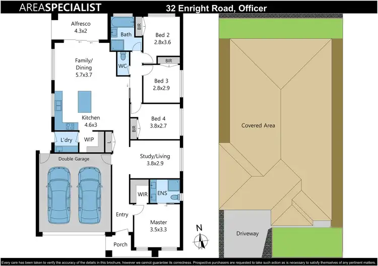 Floorplan of Homely house listing, 32 Enright Road, Officer VIC 3809