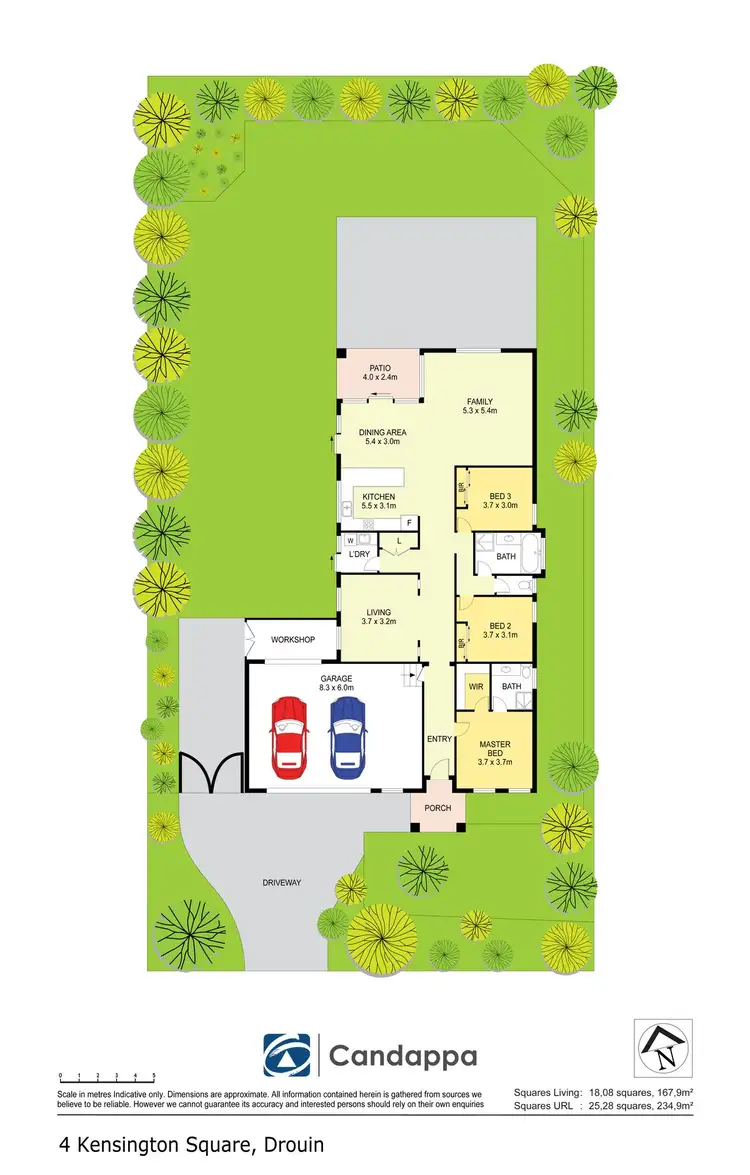 Floorplan of Homely house listing, 4 Kensington Square, Drouin VIC 3818