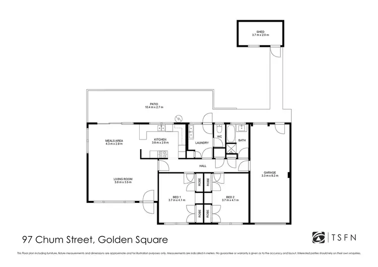 Floorplan of Homely house listing, 97 Chum Street, Golden Square VIC 3555