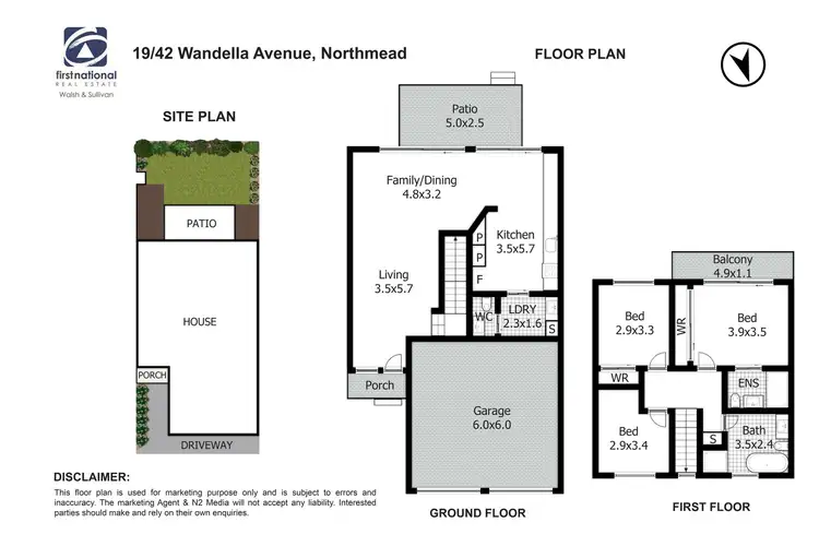 Floorplan of Homely townhouse listing, 19/42 Wandella Avenue, Northmead NSW 2152