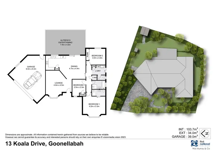 Floorplan of Homely house listing, 13 Koala Drive, Goonellabah NSW 2480