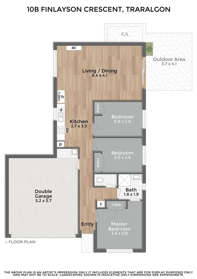 Floorplan of Homely house listing, 10B Finlayson Crescent, Traralgon VIC 3844