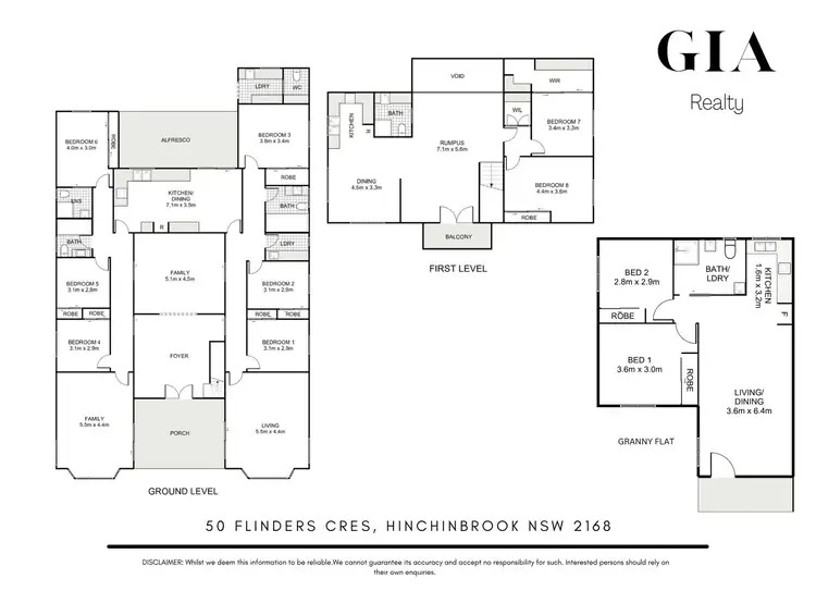 Floorplan of Homely house listing, 50 Flinders Crescent, Hinchinbrook NSW 2168