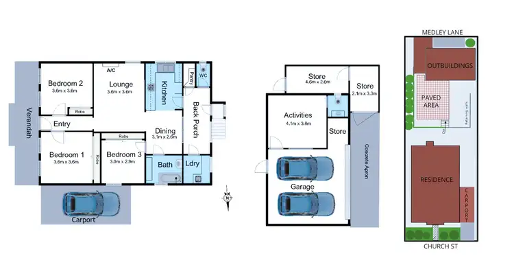 Floorplan of Homely house listing, 1 Church Street, Warragul VIC 3820
