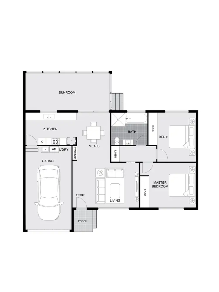 Floorplan of Homely house listing, 3 Blandon Place, Holt ACT 2615