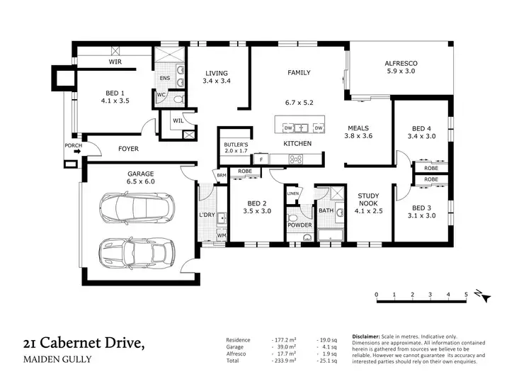 Floorplan of Homely house listing, 21 Cabernet Drive, Maiden Gully VIC 3551