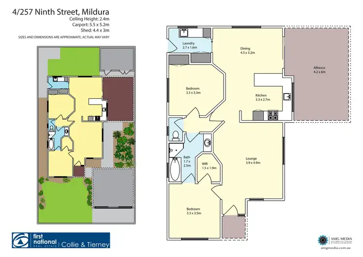 Floorplan of Homely townhouse listing, 4/257-265 Ninth Street, Mildura VIC 3500