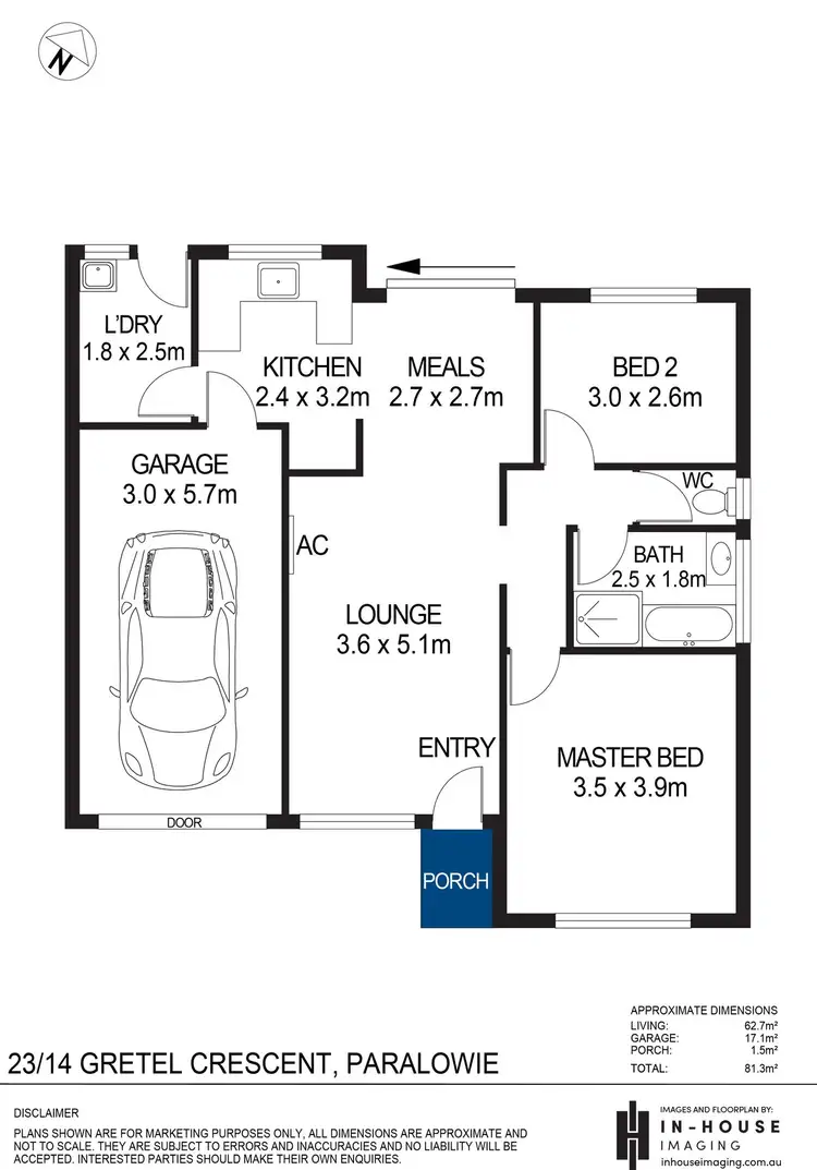 Floorplan of Homely house listing, 23/14 Gretel Crescent, Paralowie SA 5108