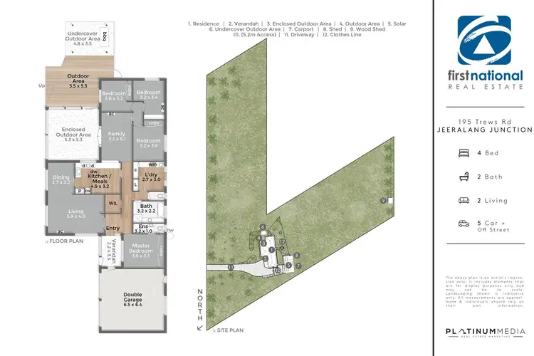Floorplan of Homely rural property listing, 195 Trews Road, Jeeralang Junction VIC 3840
