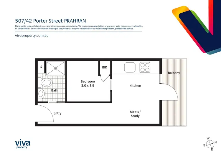 Floorplan of Homely apartment listing, 507/42 Porter Street, Prahran VIC 3181