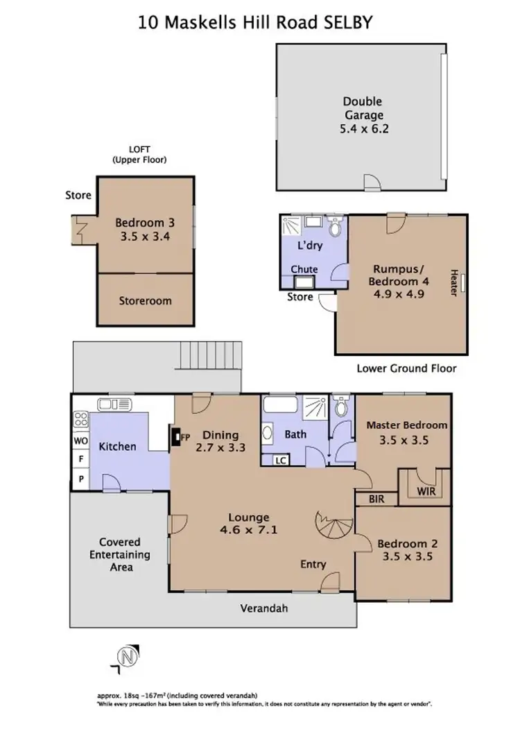 Floorplan of Homely house listing, 10 Maskells Hill Road, Selby VIC 3159