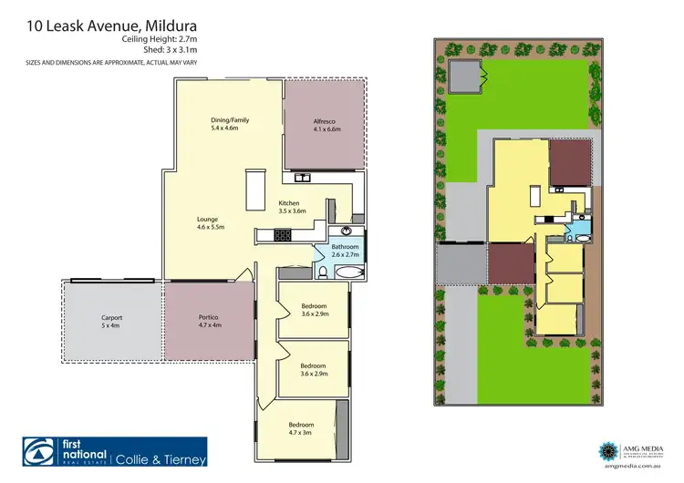 Floorplan of Homely house listing, 10 Leask Avenue, Mildura VIC 3500