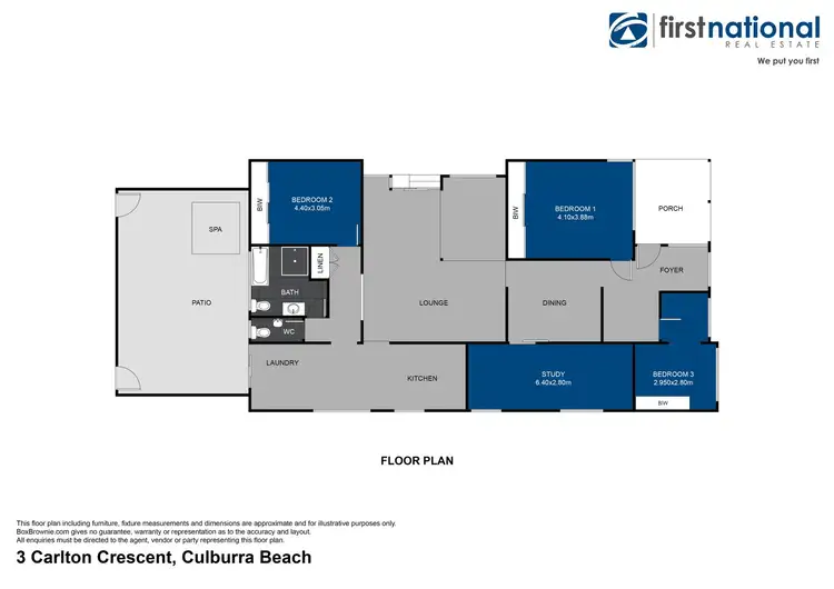 Floorplan of Homely house listing, 3 Carlton Crescent, Culburra Beach NSW 2540