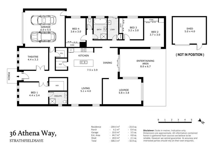 Floorplan of Homely house listing, 36 Athena Way, Strathfieldsaye VIC 3551
