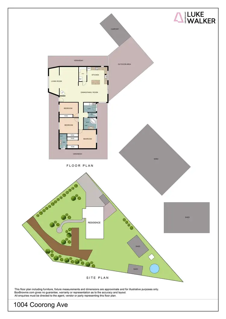 Floorplan of Homely house listing, 1004 Coorong Avenue, Red Cliffs VIC 3496