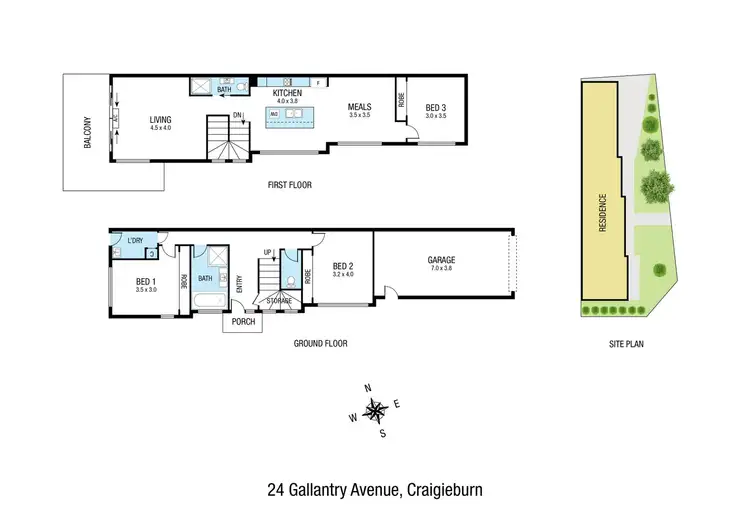 Floorplan of Homely house listing, 24 Gallantry Avenue, Craigieburn VIC 3064