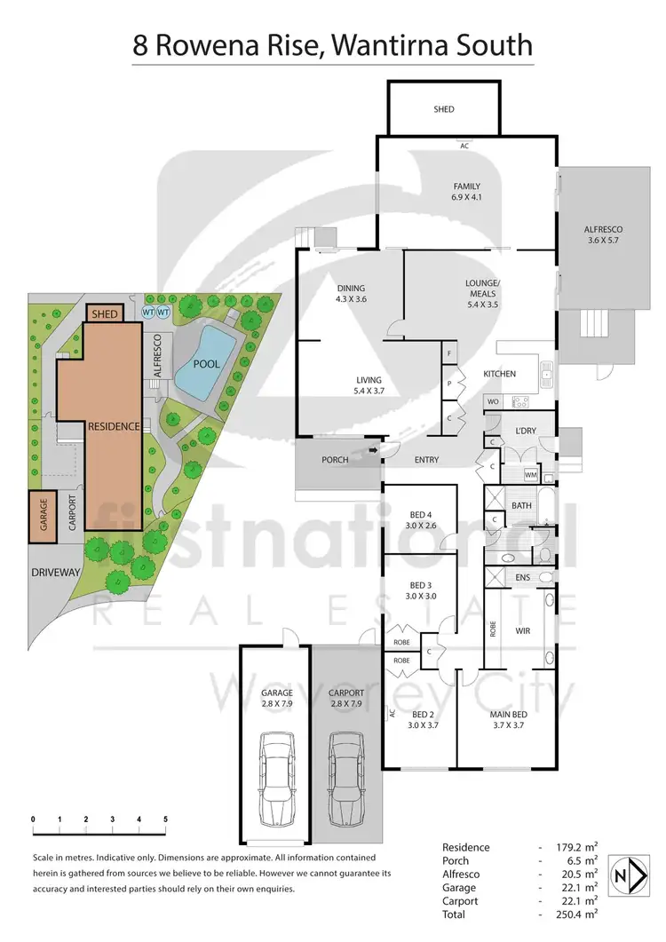 Floorplan of Homely house listing, 8 Rowena Rise, Wantirna South VIC 3152