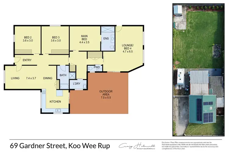Floorplan of Homely house listing, 69 Gardner Street, Koo Wee Rup VIC 3981
