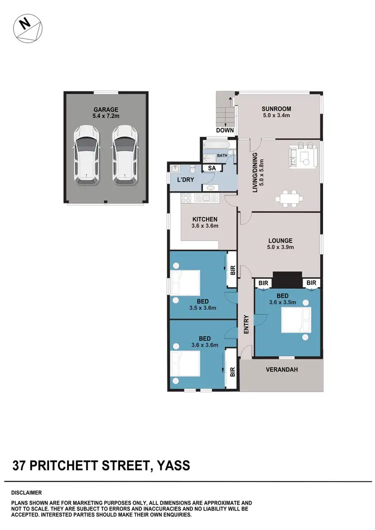 Floorplan of Homely house listing, 37 Pritchett Street, Yass NSW 2582